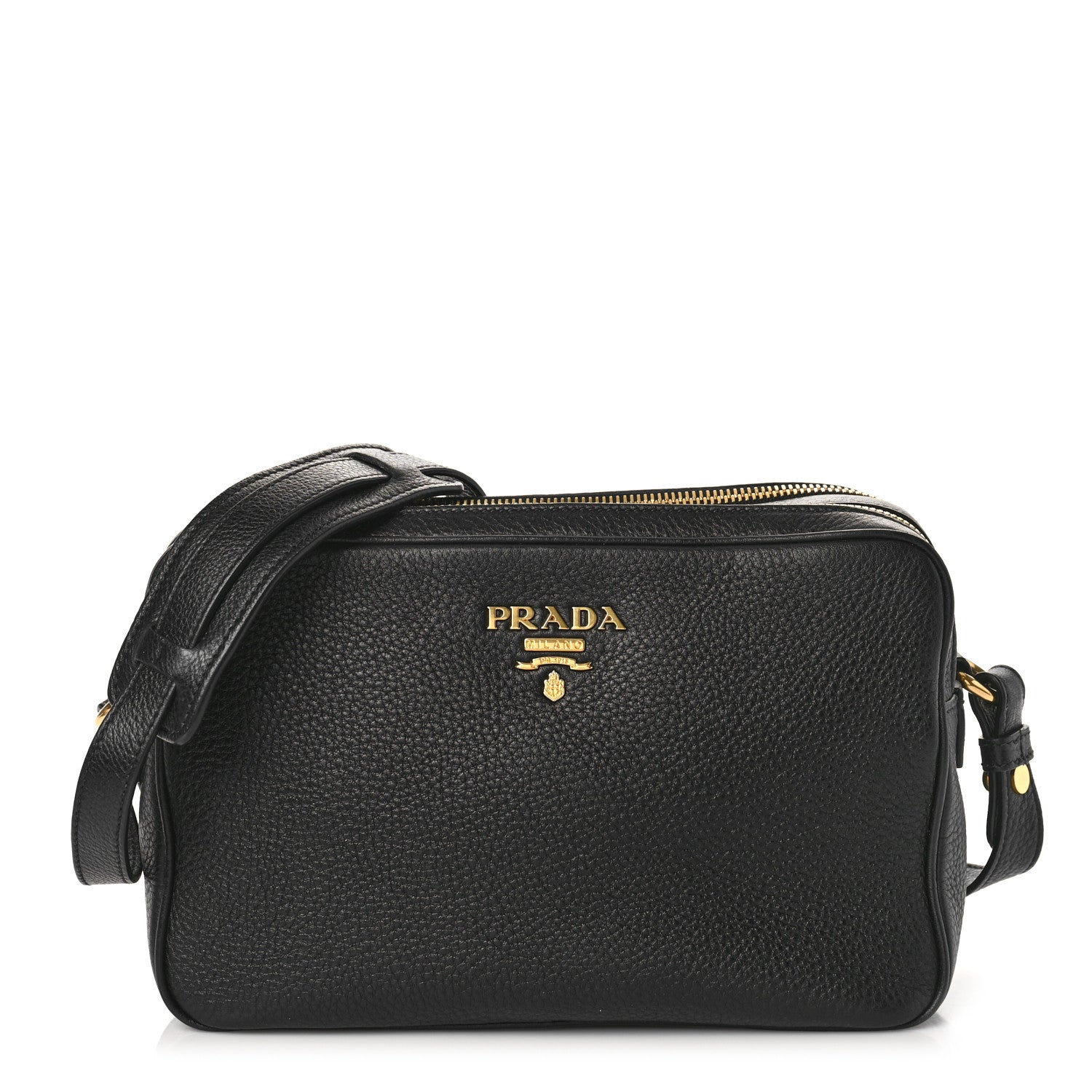 Prada Vitello Phenix Camera Bag Black 1 of 9