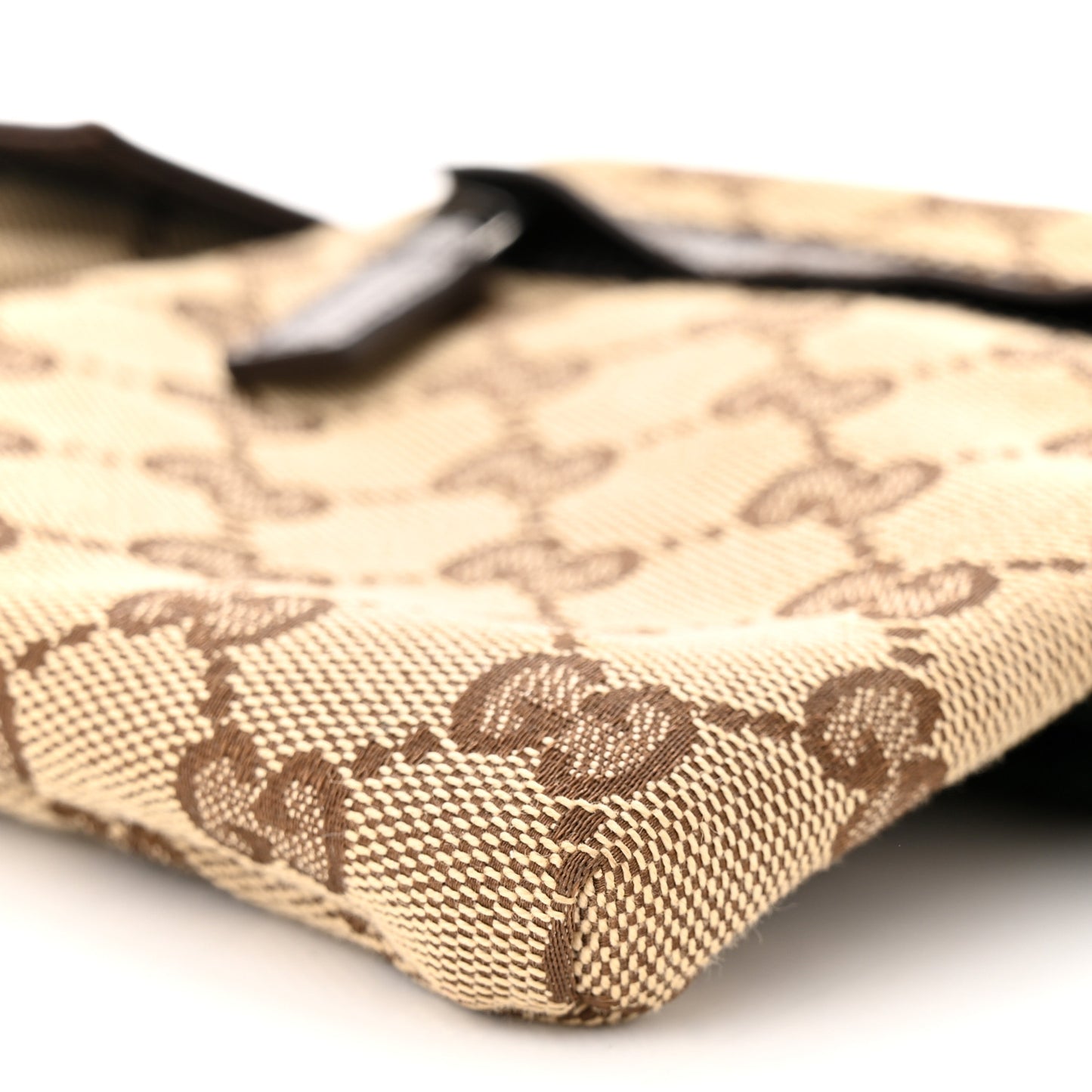 Monogram Web Belt Bag Dark Brown
