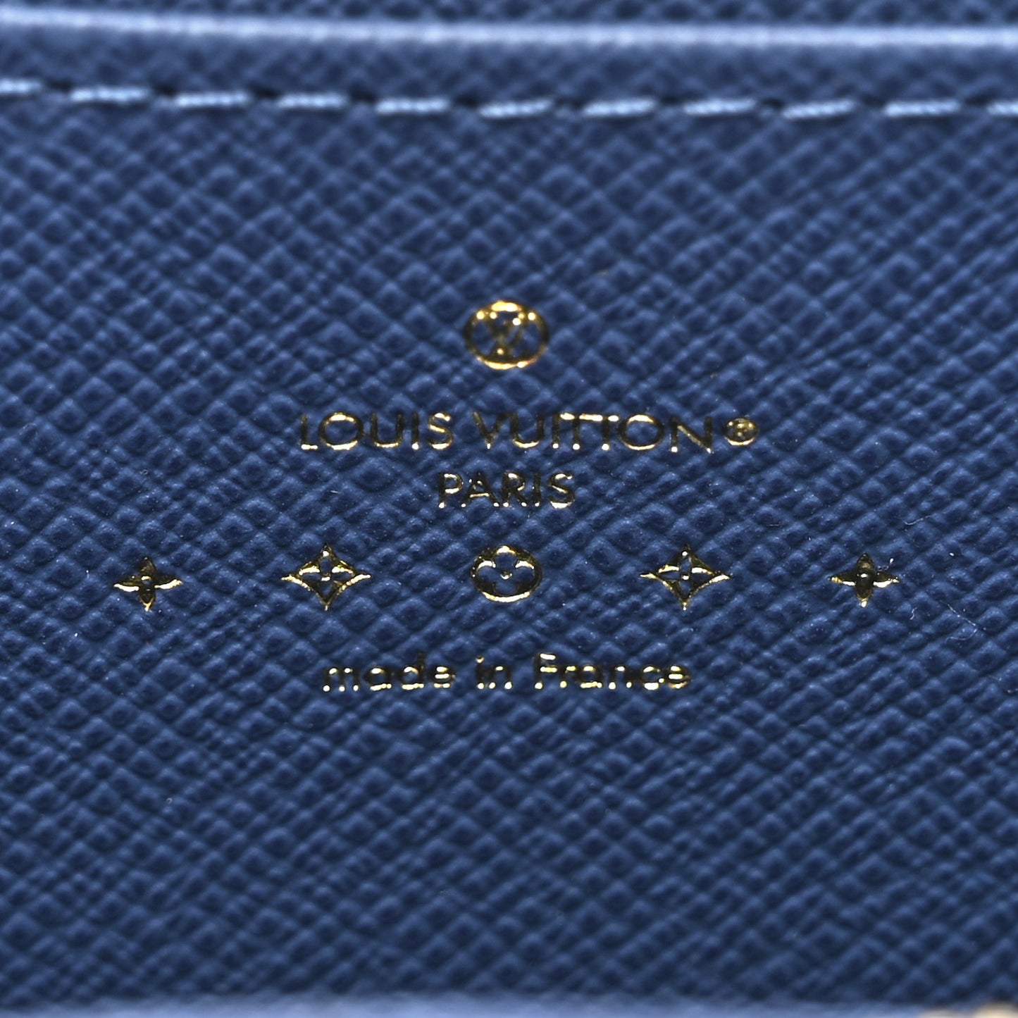 Denim Monogram Zippy Coin Purse Blue