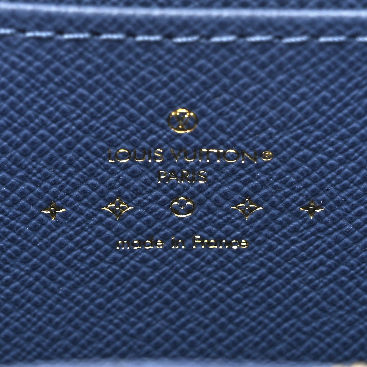 Louis Vuitton Denim Monogram Zippy Coin Purse Blue 7 of 8