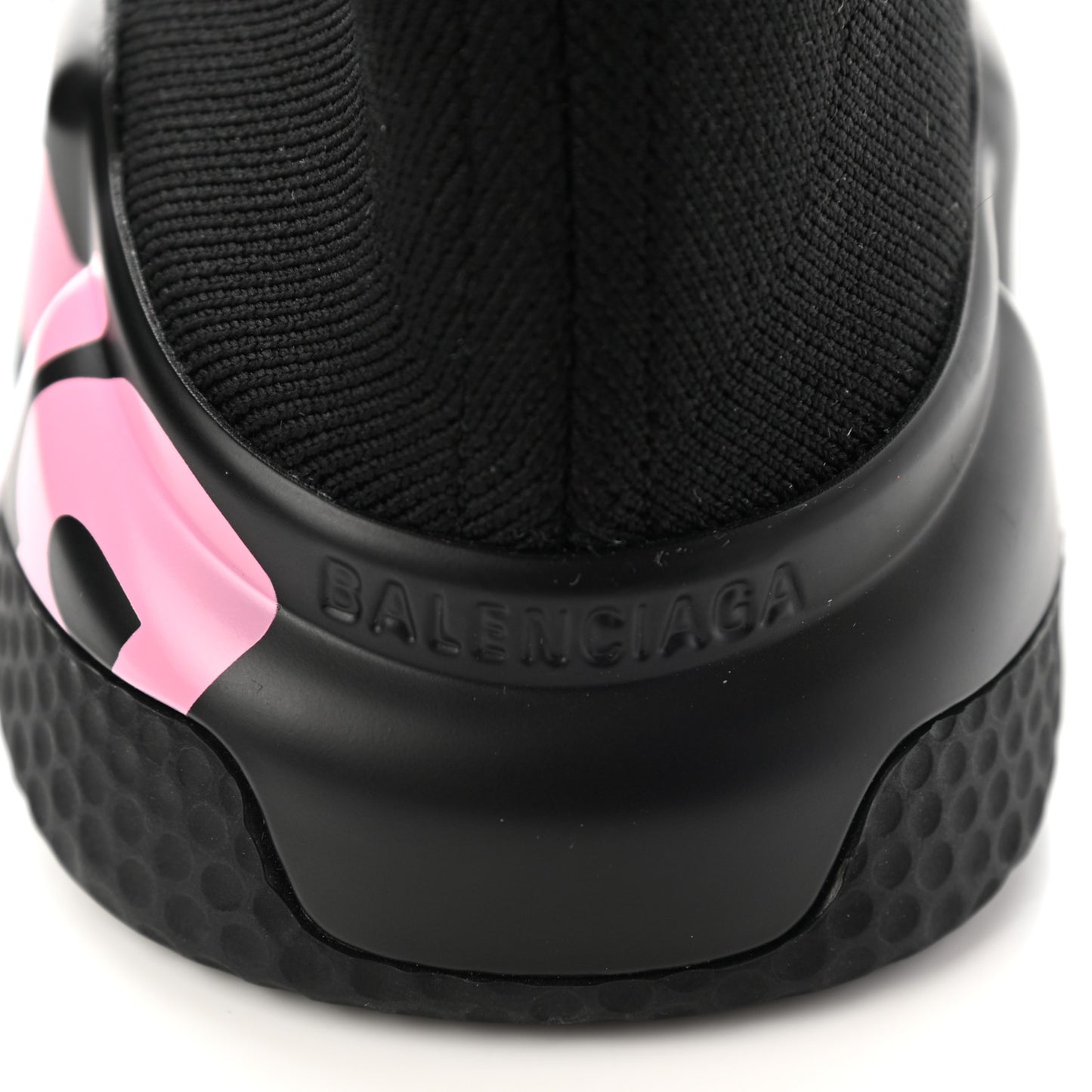 Recycled Knit Womens Speed Graffiti Sneakers 39 Black Pink