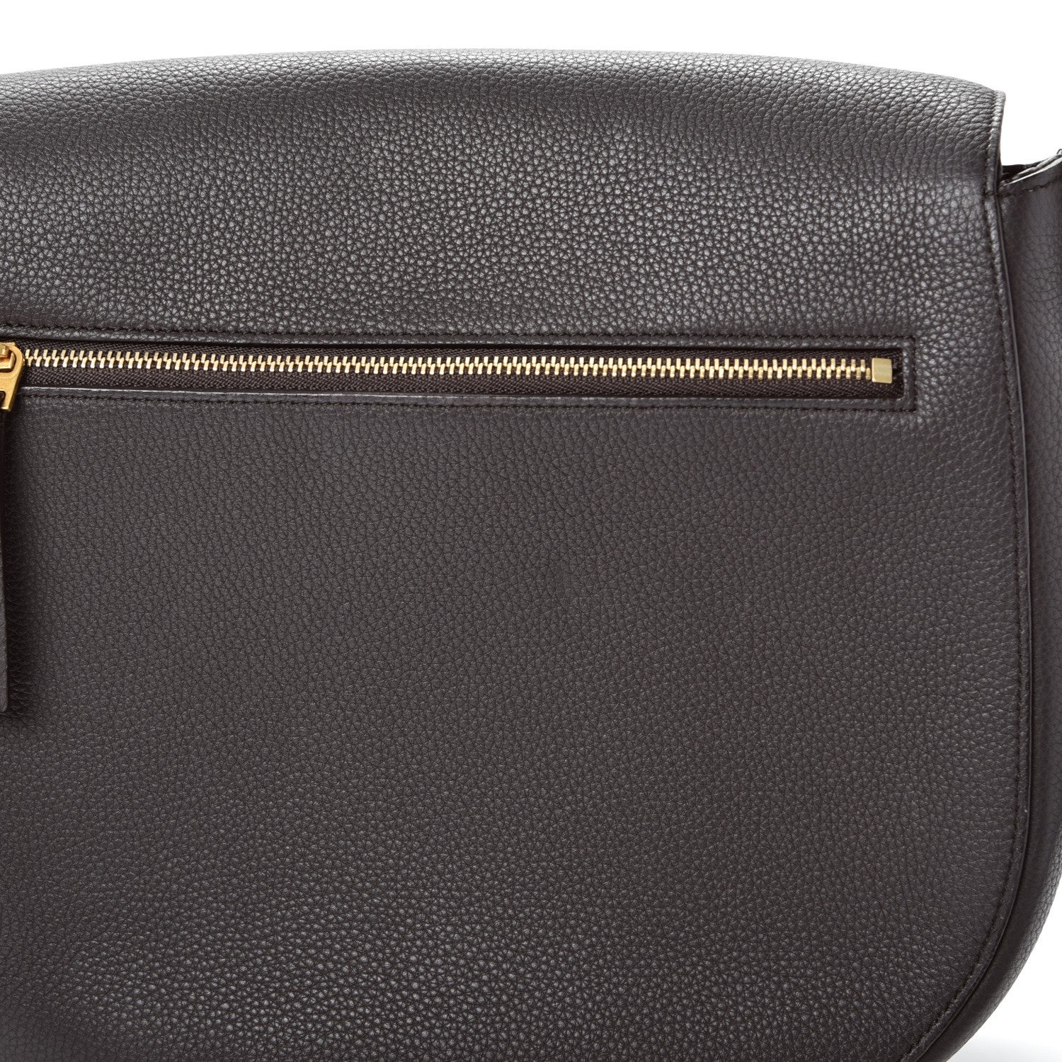 Celine Grained Calfskin Medium Trotteur Dark Taupe 7 of 10