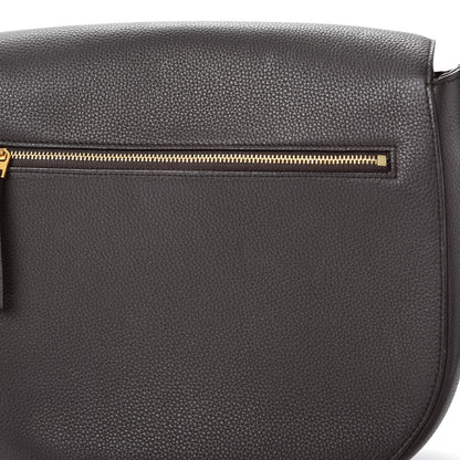 Celine Grained Calfskin Medium Trotteur Dark Taupe 7 of 10