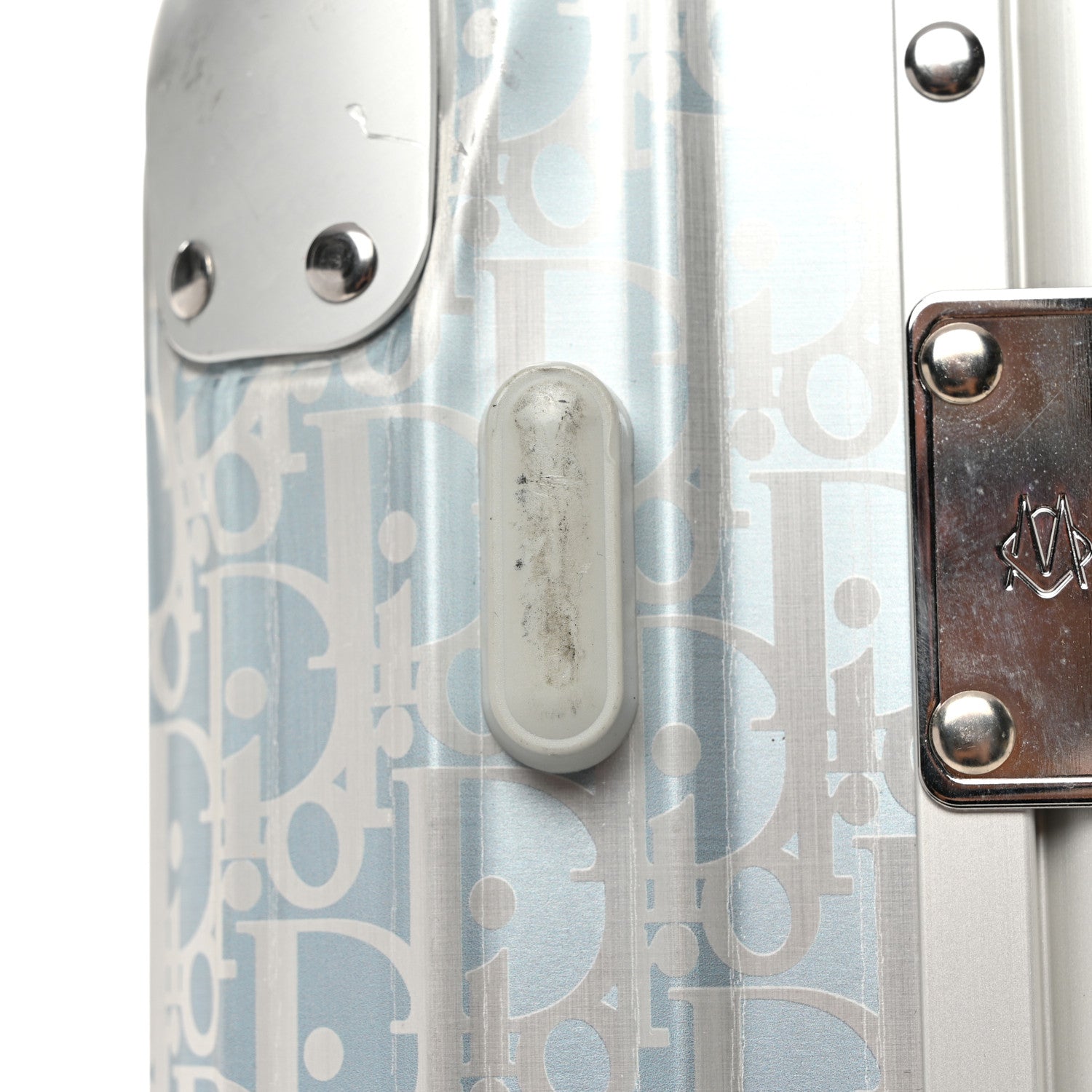 Christian Dior X RIMOWA Aluminum Gradient Cabin Luggage Blue Multi 12 of 16