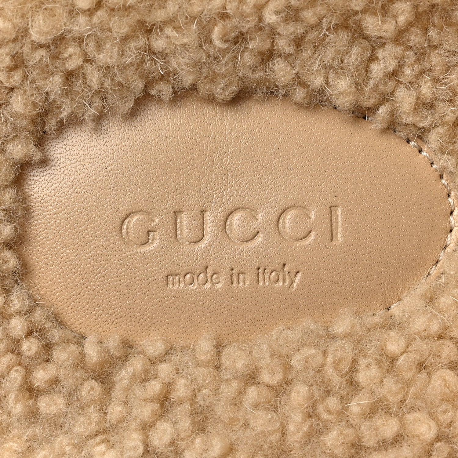 Gucci Merino Interlocking G Slide Sandals 39 Butterscotch Cocoa 7 of 9
