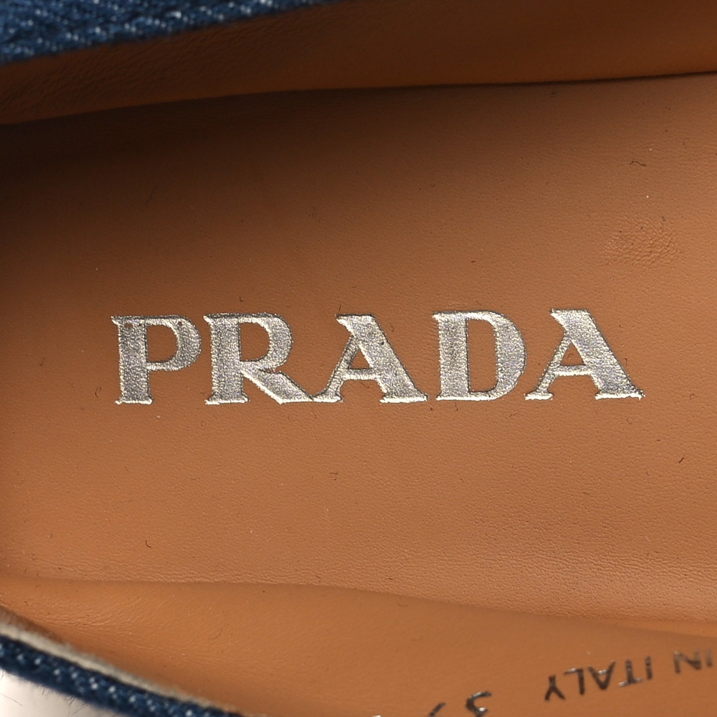 Denim Logo Espadrille Loafers 39.5 Blue