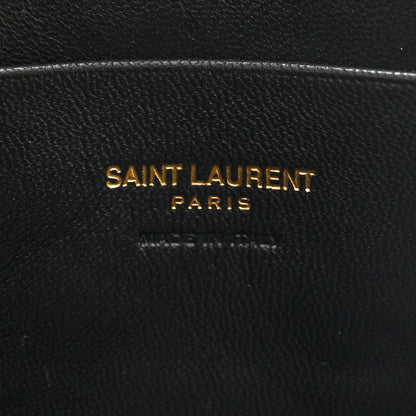 Saint Laurent Grain De Poudre Matelasse Monogram Mini Lou Camera Bag Black 6 of 10