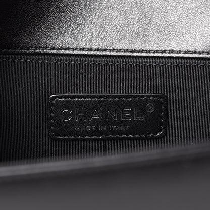 Chanel Lambskin Quilted Medium Boy Flap Black 5 of 11