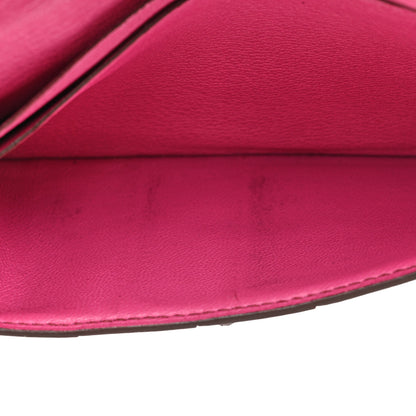 Hermes Shiny Alligator Bearn Wallet Rose Scheherazade 14 of 16