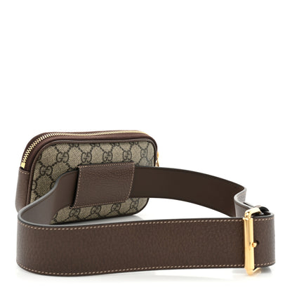 Gucci GG Supreme Monogram Web Small Ophidia Belt Bag 85 34 Dark Brown 3 of 10