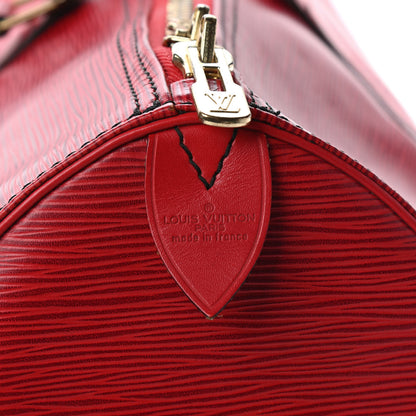 Louis Vuitton Epi Keepall 45 Castillan Red 7 of 12