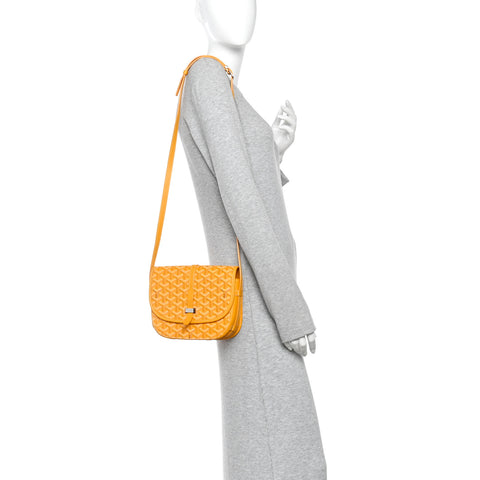 Goyardine Belvedere II PM Messenger Bag Yellow