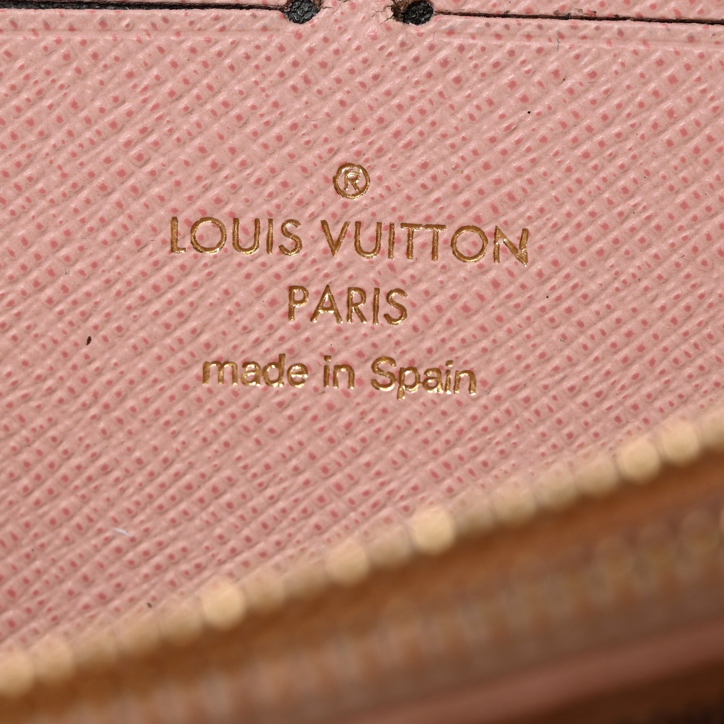 Damier Azur Studded Clemence Wallet Rose Ballerine