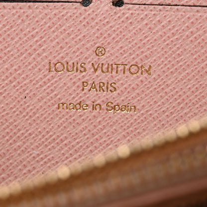 Louis Vuitton Damier Azur Studded Clemence Wallet Rose Ballerine 7 of 8