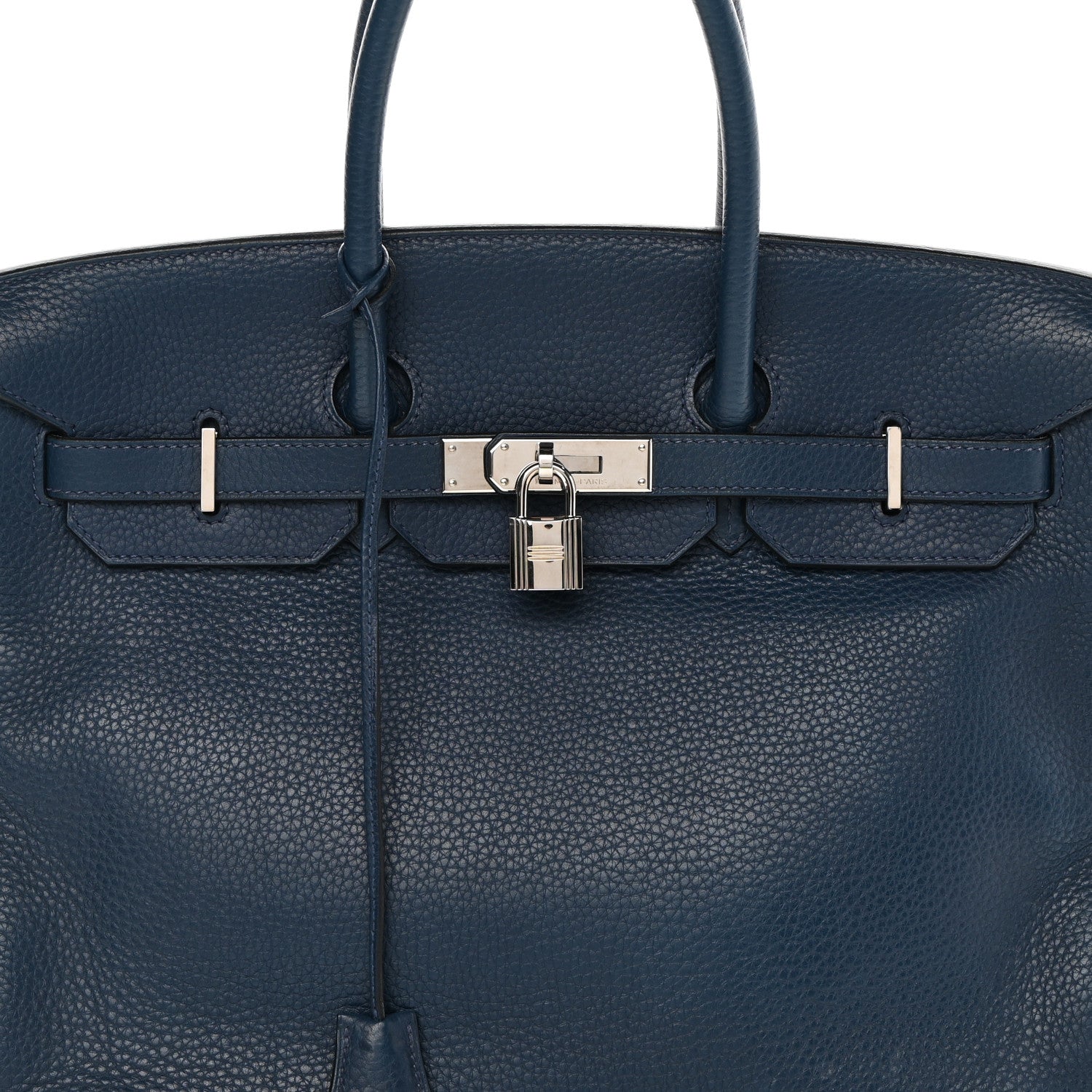 Hermes Taurillon Clemence Birkin 35 Bleu Brighton 8 of 12