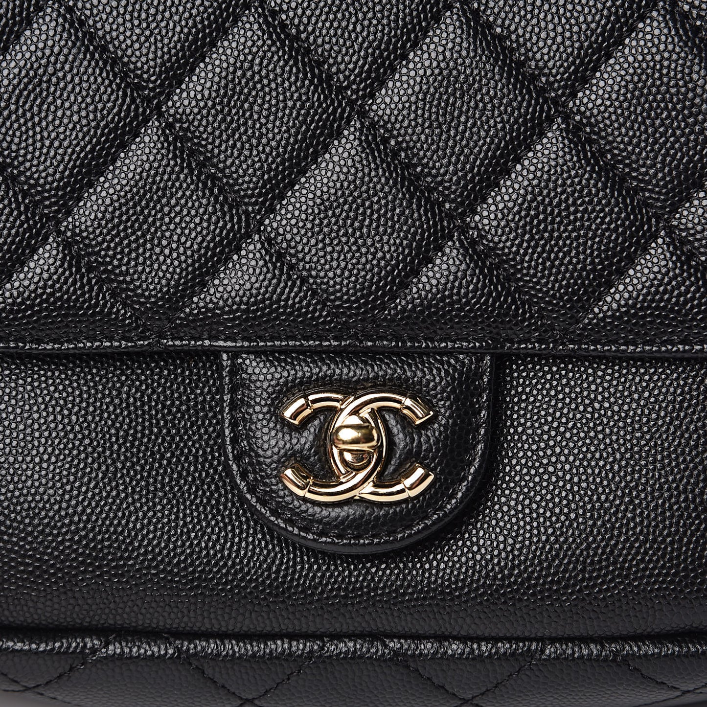 Caviar Quilted CC Day Camera Case Black