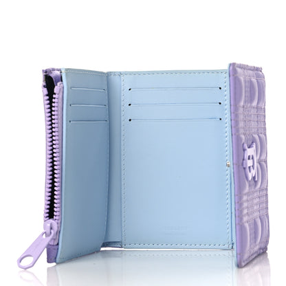 Burberry Lambskin Quilted Small Lola Folding Wallet Soft Violet 6 of 7
