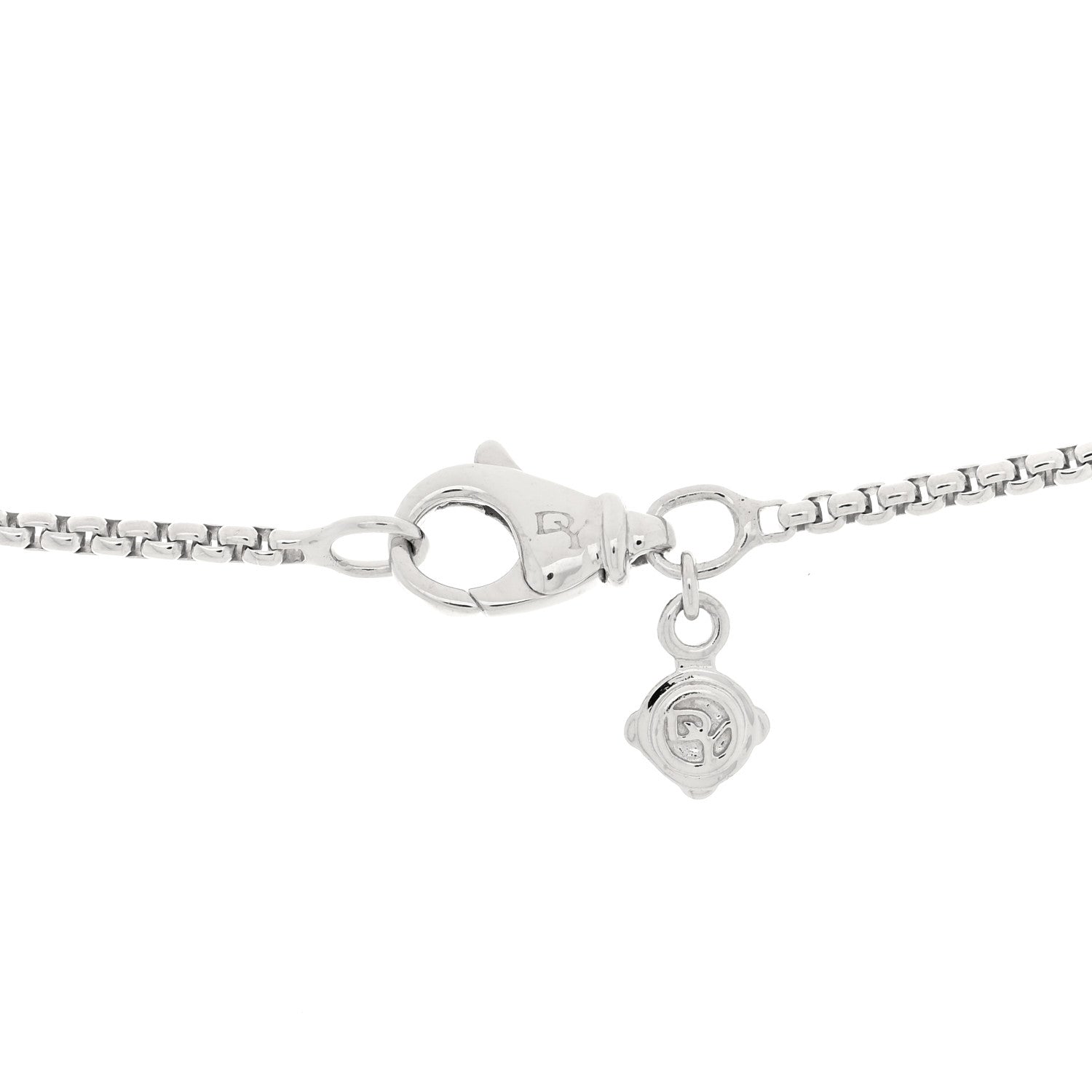 David Yurman Sterling Silver Diamond 35mm Crossover Cross Necklace 5 of 5