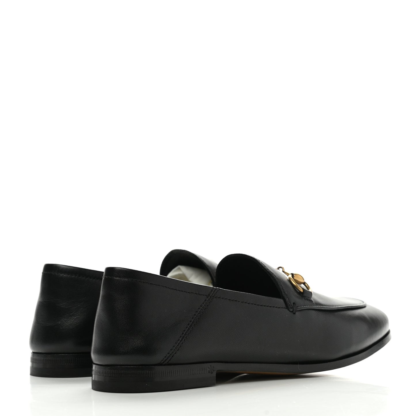 Lambskin Womens Brixton Horsebit Loafers 36 Black