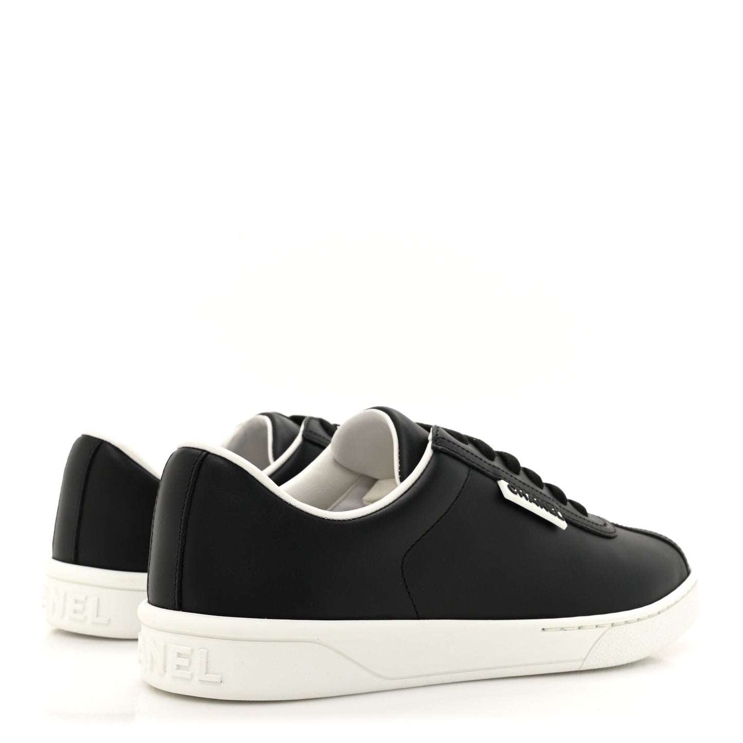 Calfskin CC Womens Sneakers 36.5 Black