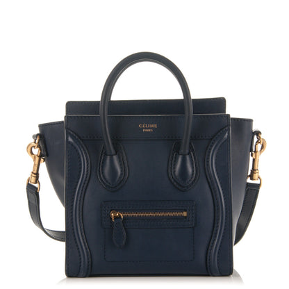 Celine Smooth Calfskin Nano Luggage Ink 1 of 7