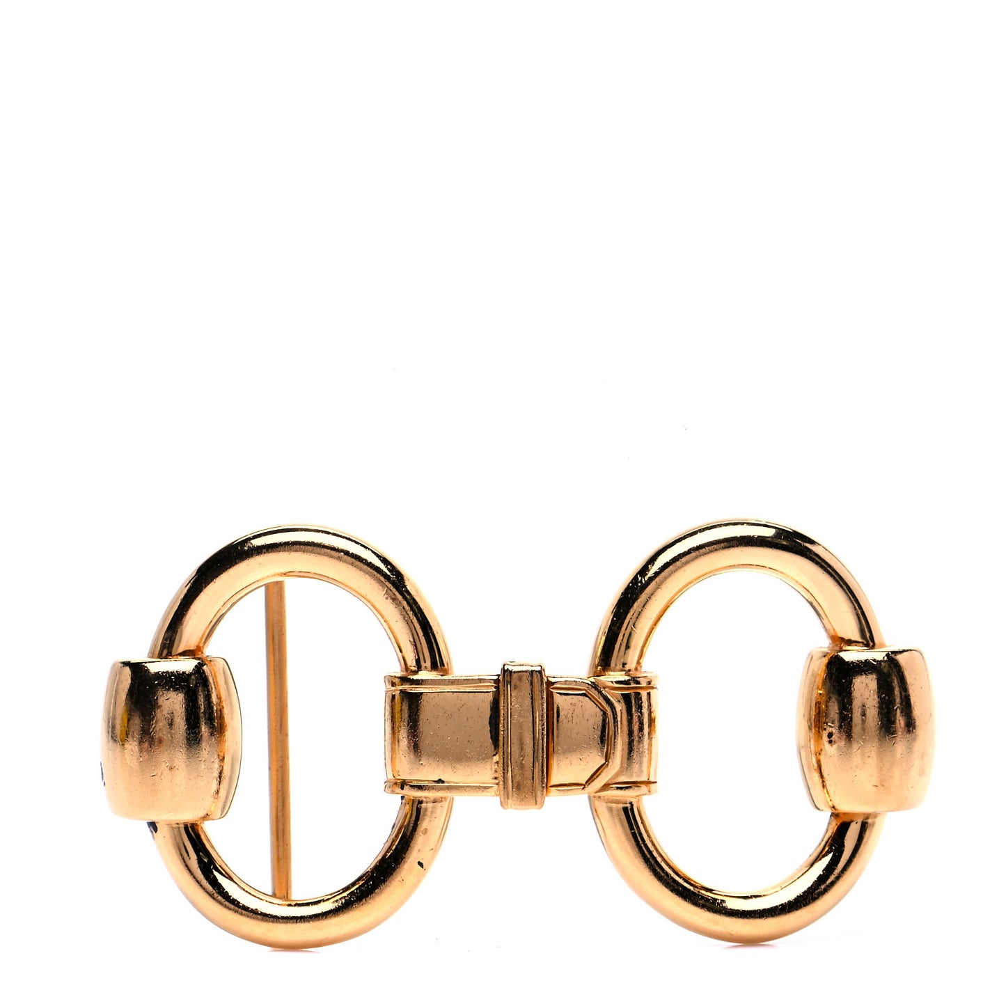 Permabrass Horsebit Belt Buckle Gold
