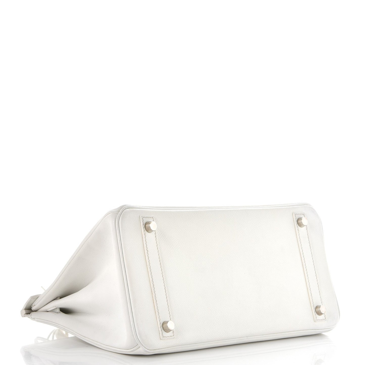 Epsom Birkin 30 White