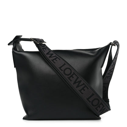 Loewe Supple Smooth Calfskin Jacquard Cubi Crossbody Bag Black 1 of 8