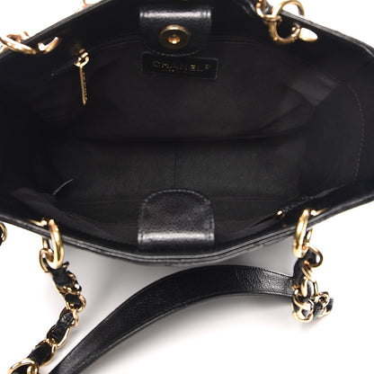 Chanel Caviar Quilted Petit Shopping Tote PST Black 5 of 11
