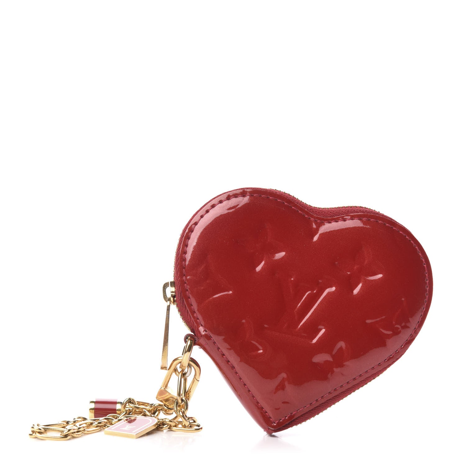 Louis Vuitton Vernis Coeur Heart Coin Purse Pomme D'Amour 1 of 7