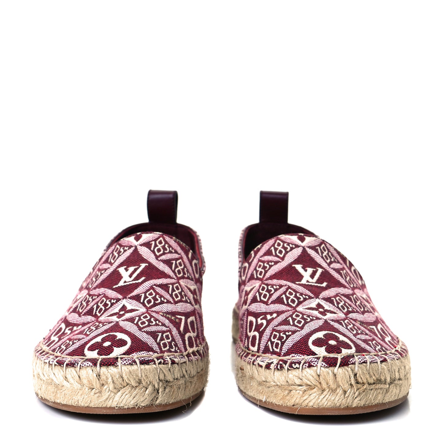 Jacquard Since 1854 Starboard Espadrille Flats 38 Bordeaux