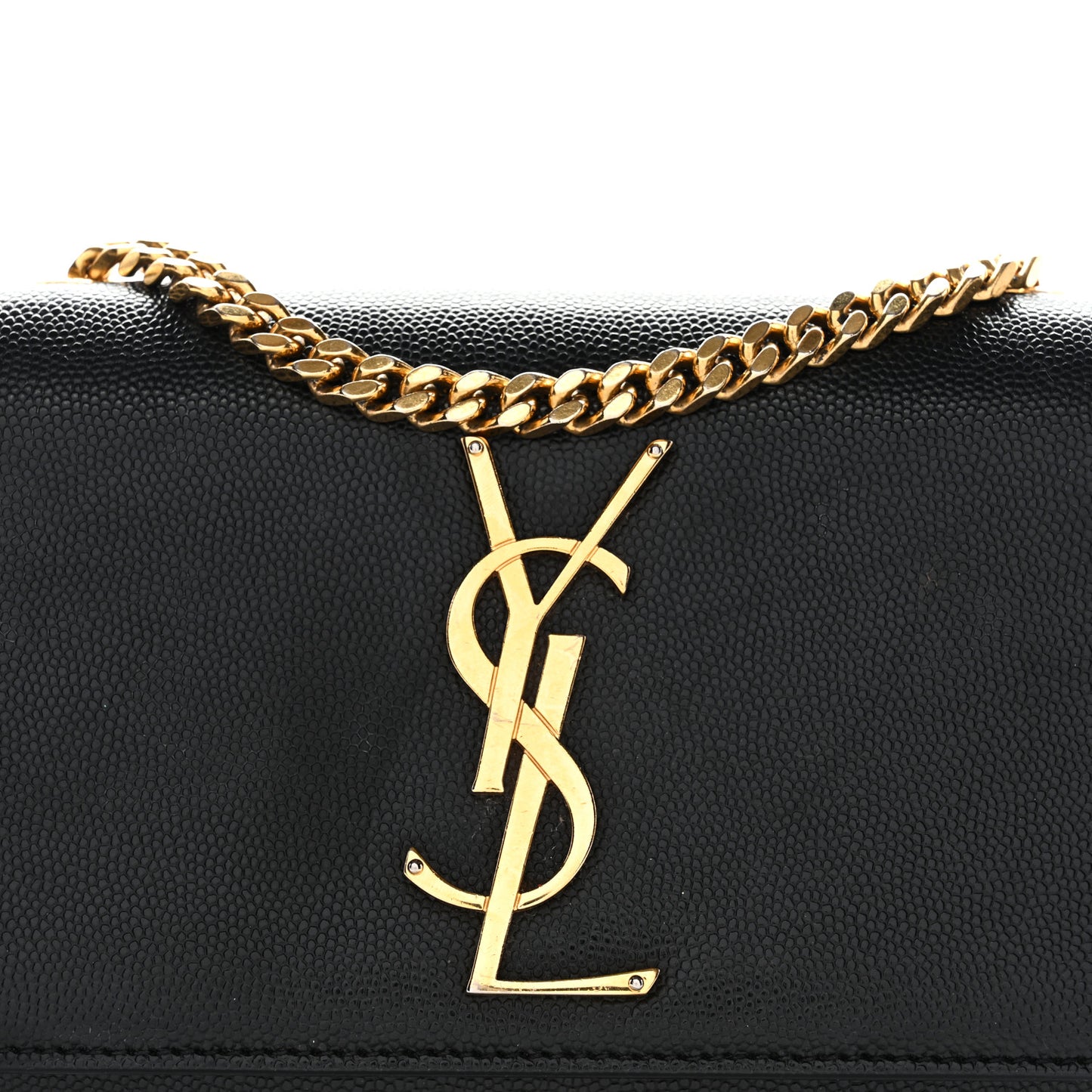 Grain De Poudre Small Monogram Kate Satchel Black