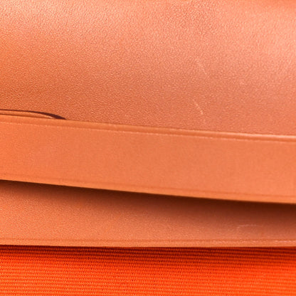 Hermes Toile Vache Hunter Herbag Zip 31 PM Orange 16 of 18