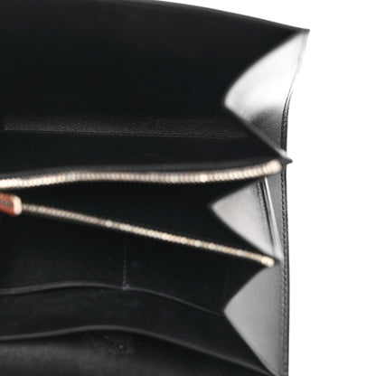 Hermes Allegro Constance Compact Passant Glow Wallet Black 5 of 10
