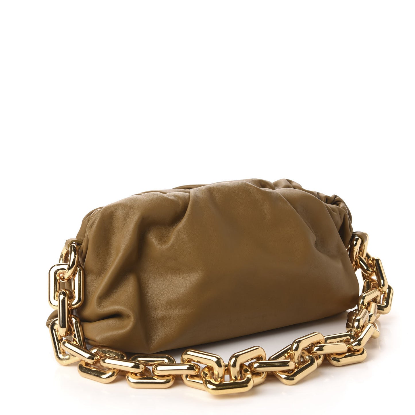 Calfskin The Pouch Chain Moutarde