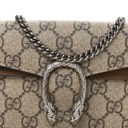 Gucci GG Supreme Monogram Super Mini Dionysus Shoulder Bag Taupe 7 of 9