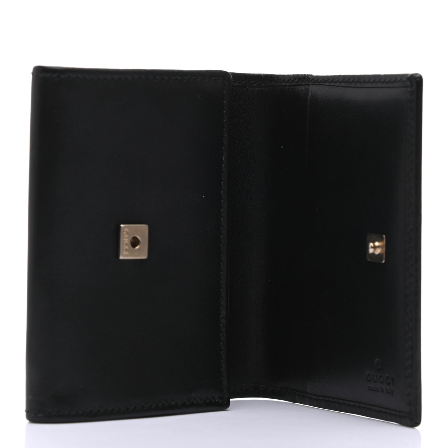 Calfskin GG Marmont Card Case Black