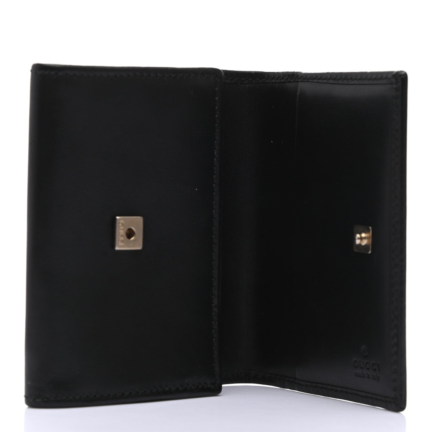 Gucci Calfskin GG Marmont Card Case Black 5 of 7