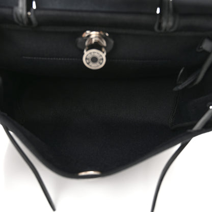 Hermes Military Toile Vache Hunter Herbag Zip PM 31 Black 6 of 11