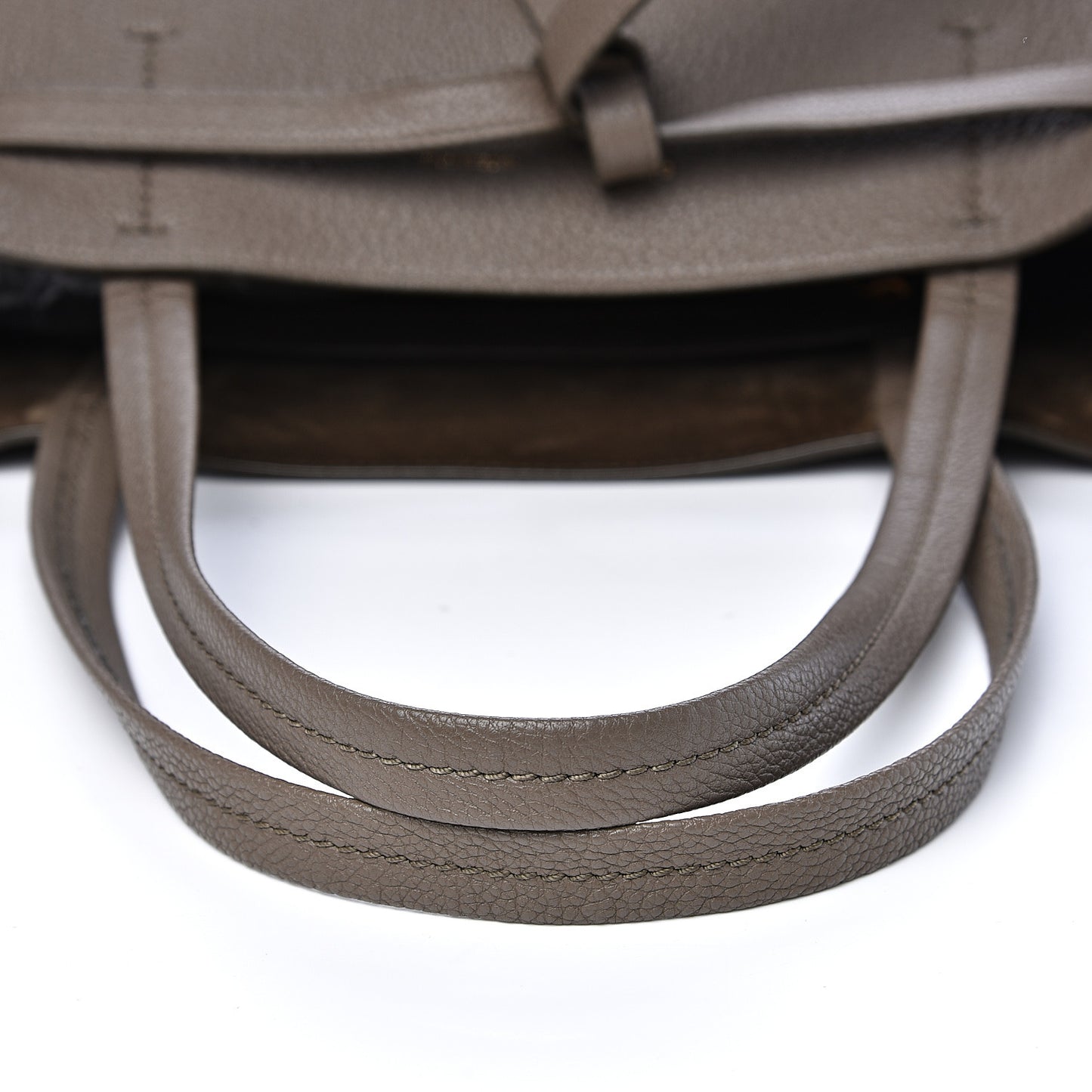 Soft Grained Calfskin Medium Belt Cabas Phantom Taupe