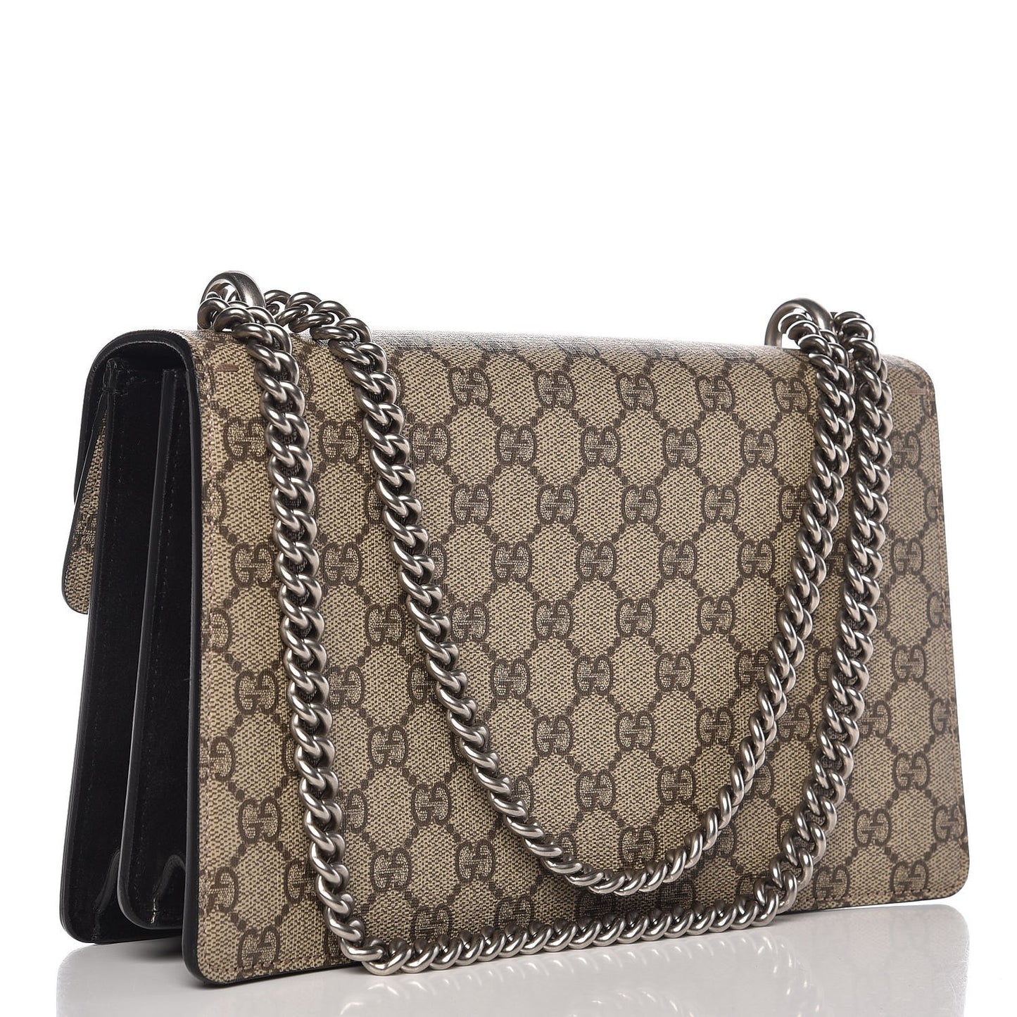 GG Supreme Monogram Small Dionysus Shoulder Bag Black