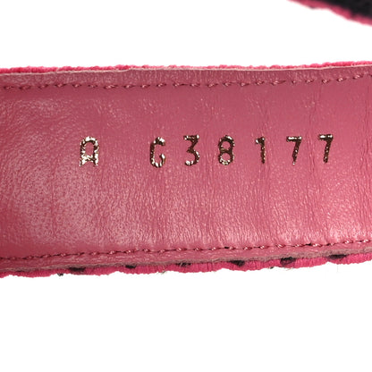 Chanel Stretch Fabric Lambskin CC Flat Sandals 36 Pink Black 8 of 8