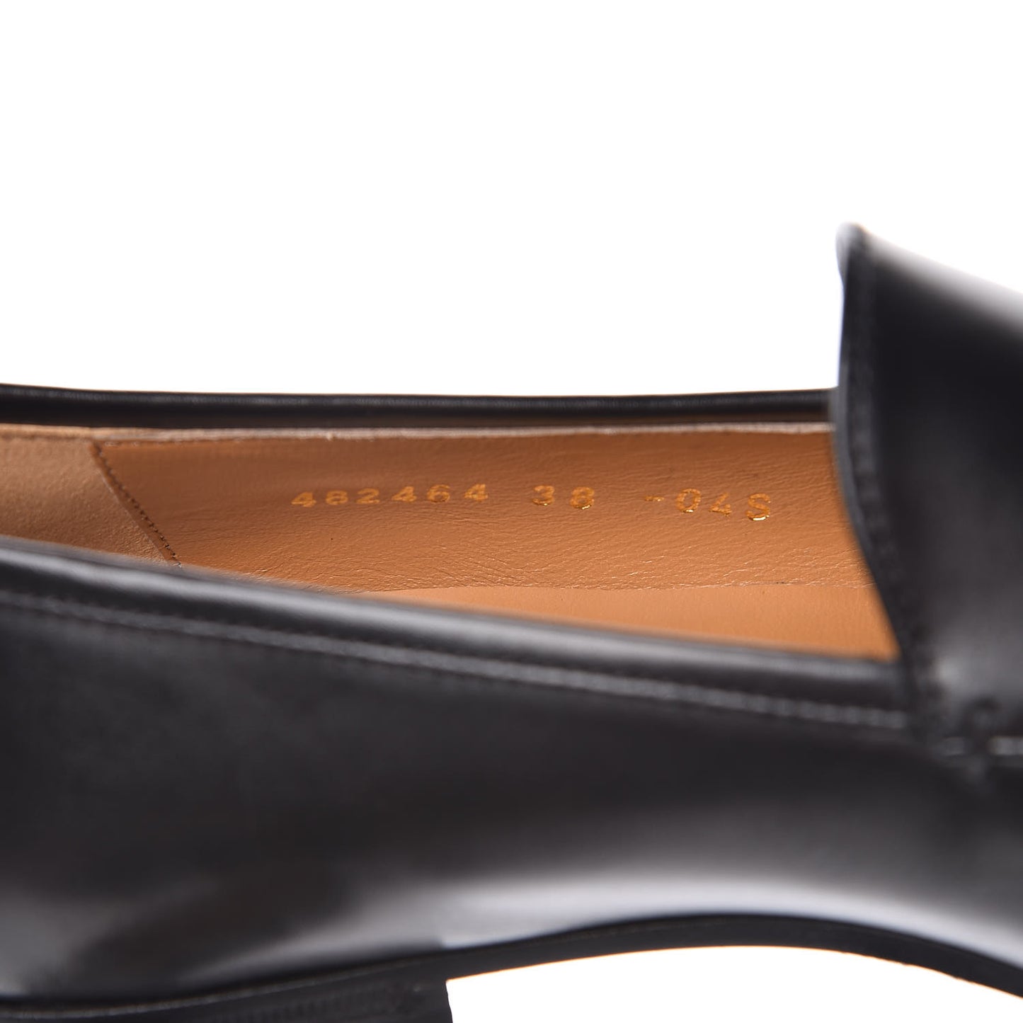 Calfskin Womens Jordaan Loafers 38 Black