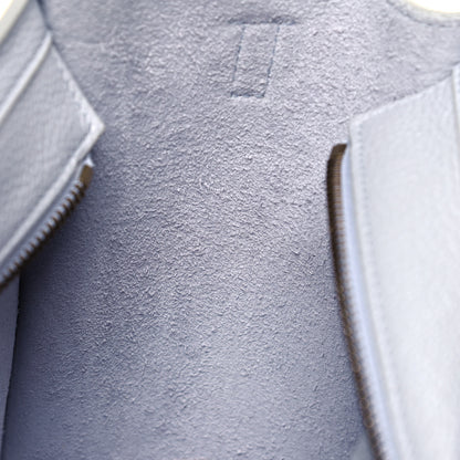 Celine Drummed Calfskin Nano Luggage Pearl 14 of 14