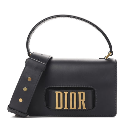 Christian Dior Smooth Calfskin Dio(r)evolution Top Handle Medium Flap Deep Blue 1 of 9