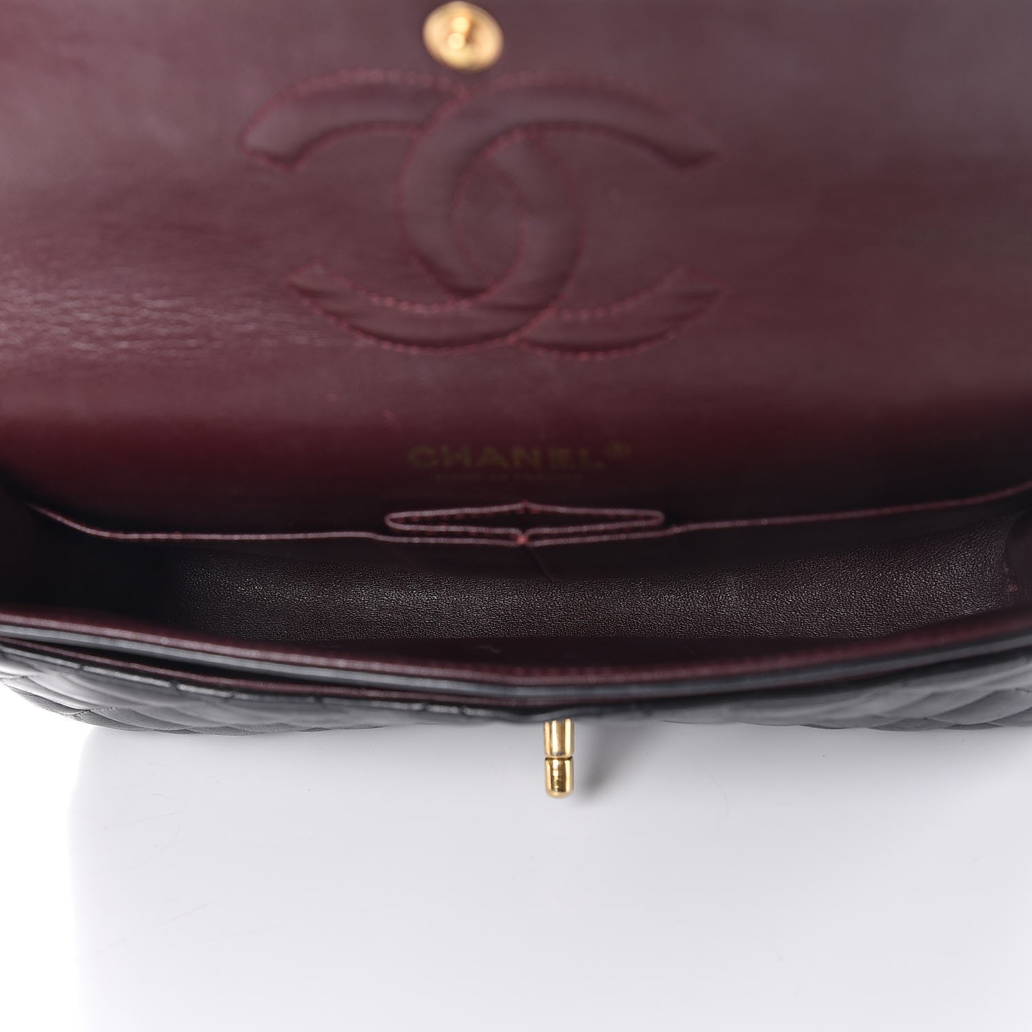 Chanel Lambskin Quilted Medium Double Flap Black 5 of 11