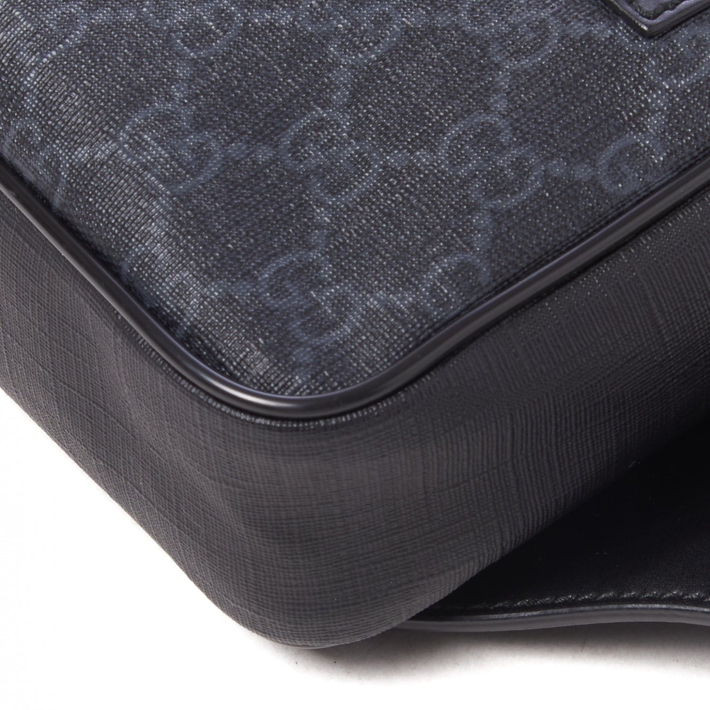 Soft GG Supreme Monogram Web Belt Bag Black Grey