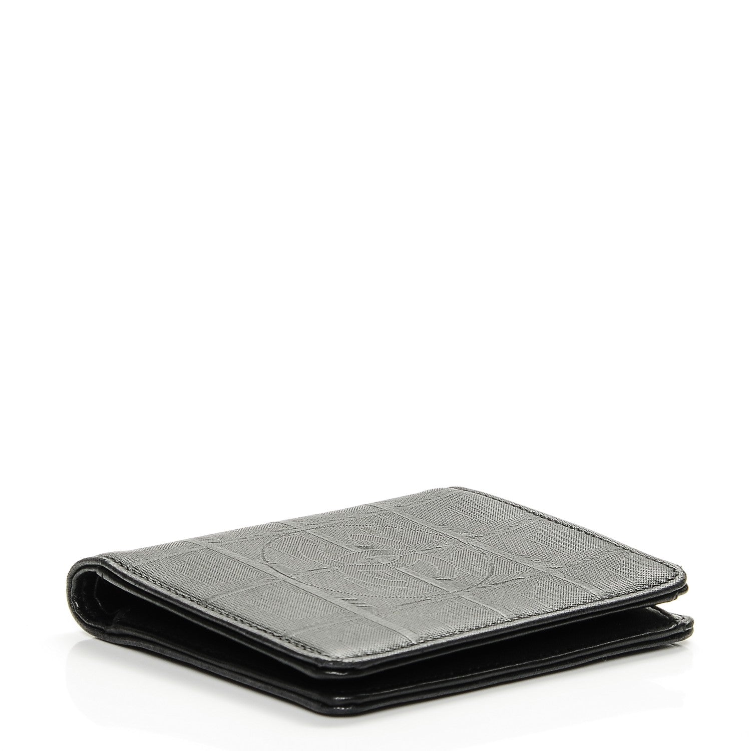 Chanel Embossed Lambskin Travel Bi-Fold Wallet Black 4 of 8