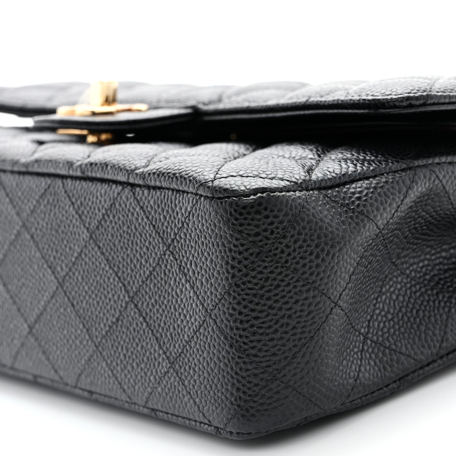 Chanel Caviar Quilted Medium Double Flap Black 10 of 11