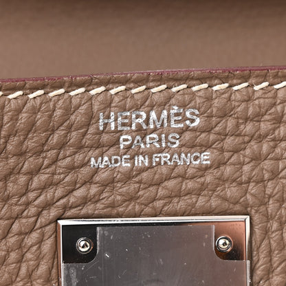 Hermes Togo Kelly Retourne 32 Etoupe 6 of 13